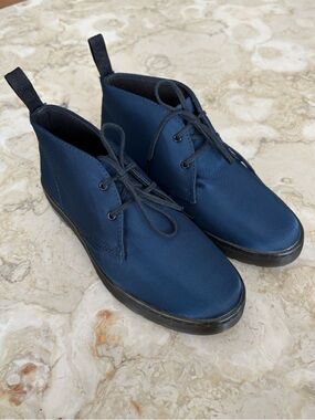 Dr. Martens Daytona Satin Blue, Women's Desert Boots - As New